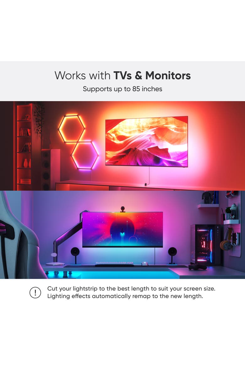 4D Screen Mirror Lightstrip Kit, Alternate, color, Multicolor
