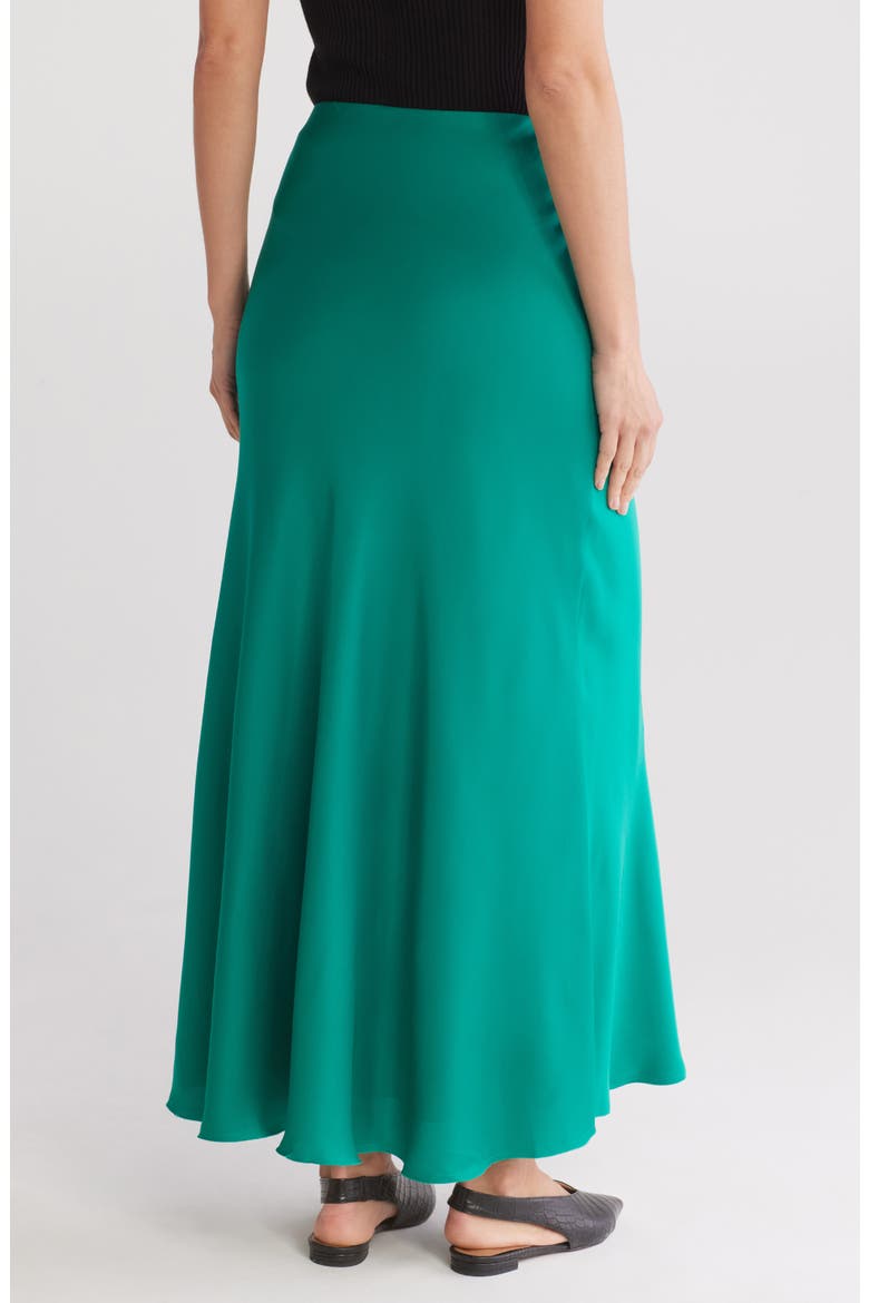 Wren Bias Cut Maxi Skirt, Alternate, color, EMERALDGRN