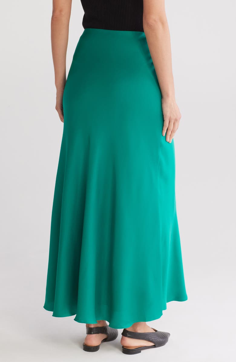 rag & bone Wren Bias Cut Maxi Skirt, Alternate, color, Emeraldgrn