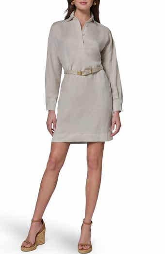 Belted Long Sleeve Polo Dress