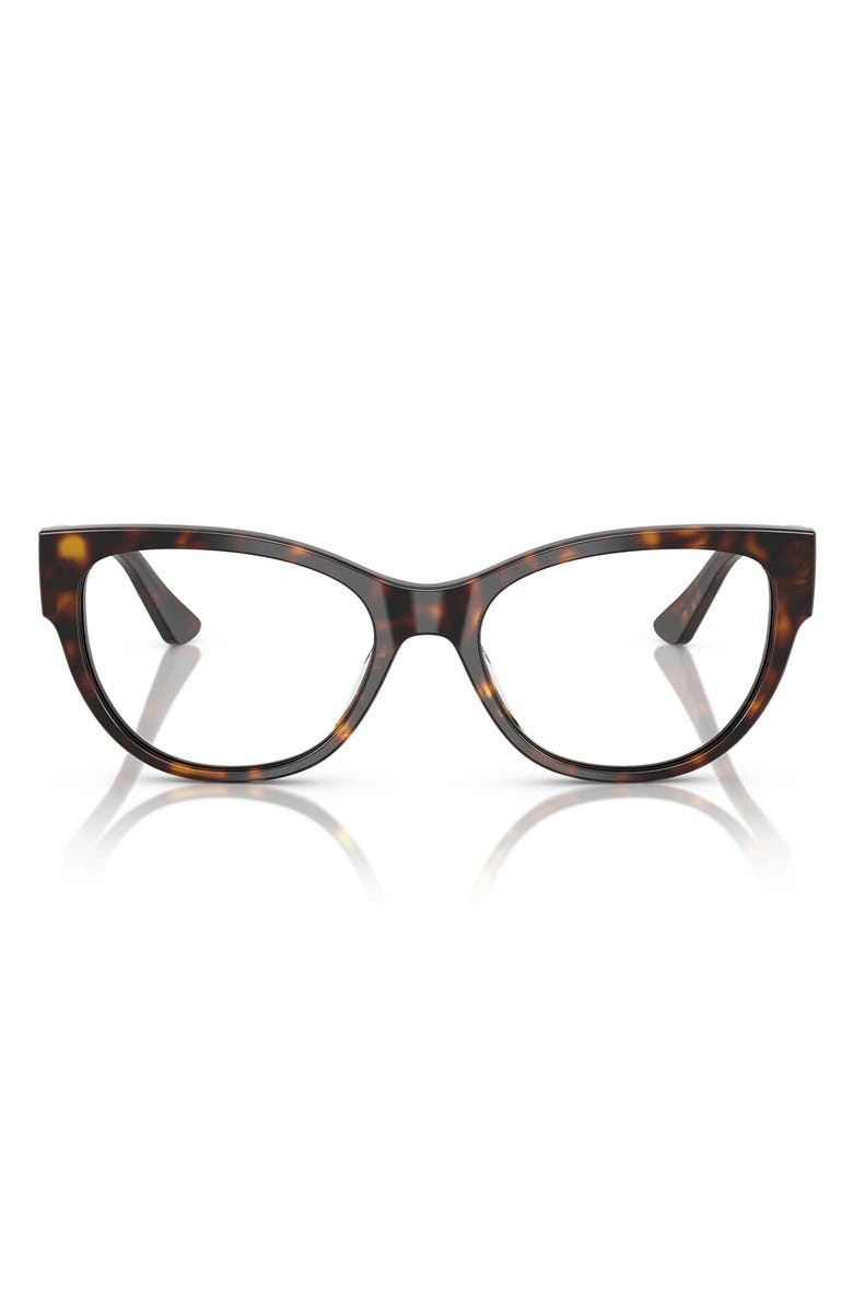 VOGUE 51mm Cat Eye Optical Glasses, Main, color, Dark Havana