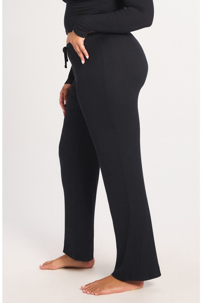 Modal Dreams Sleep Straight Leg Pants, Alternate, color, BLACK CAVIAR