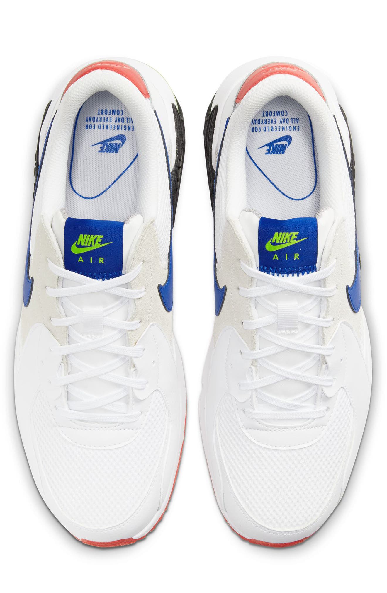 Air Max Excee Sneaker, Alternate, color, WHITE/ HYPER BLUE