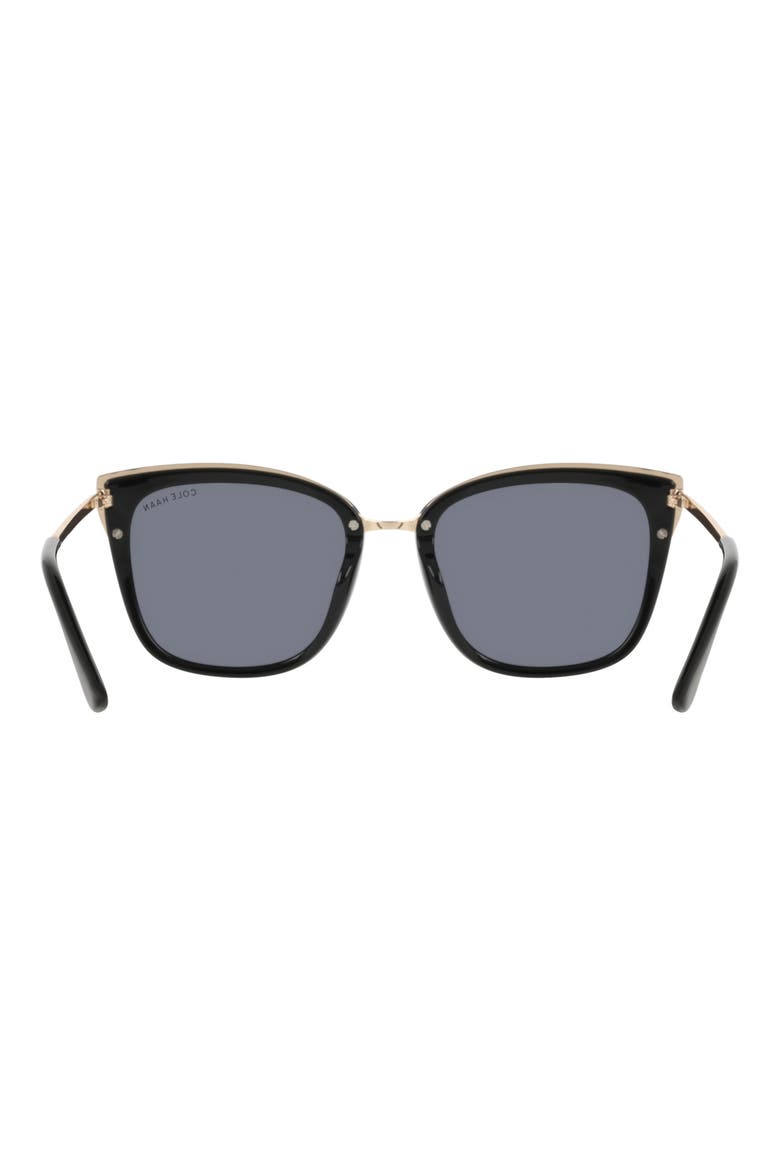 54mm Square Sunglasses, Alternate, color, BLACK