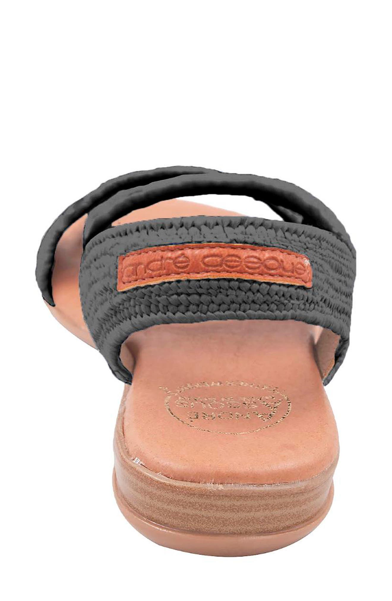André Assous Nigella Featherweight Woven Slingback Sandal, Alternate, color, Black