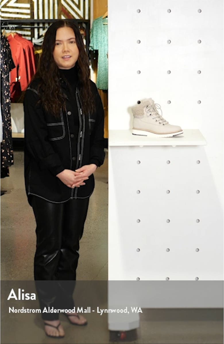 GrandExpløre Genuine Shearling Trim Waterproof Hiker Boot, sales video thumbnail