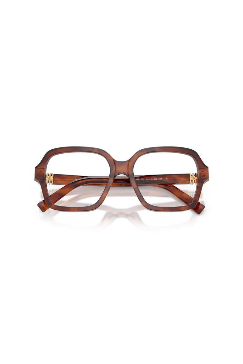 52mm Square optical glasses, Alternate, color, Brown