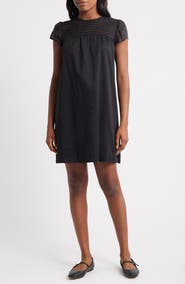 Charles Henry Pintuck Cotton Minidress
