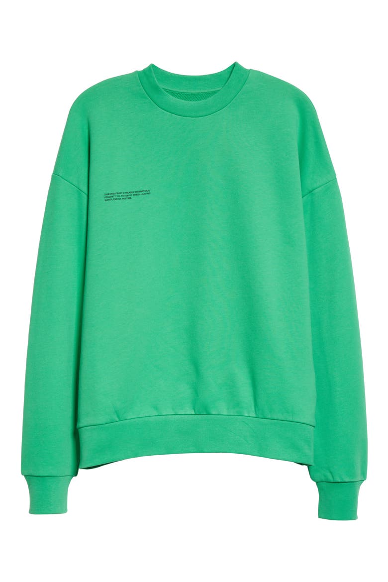 365 PPRMINT™ Unisex Organic Cotton Crewneck Sweatshirt, Alternate, color, JADE GREEN