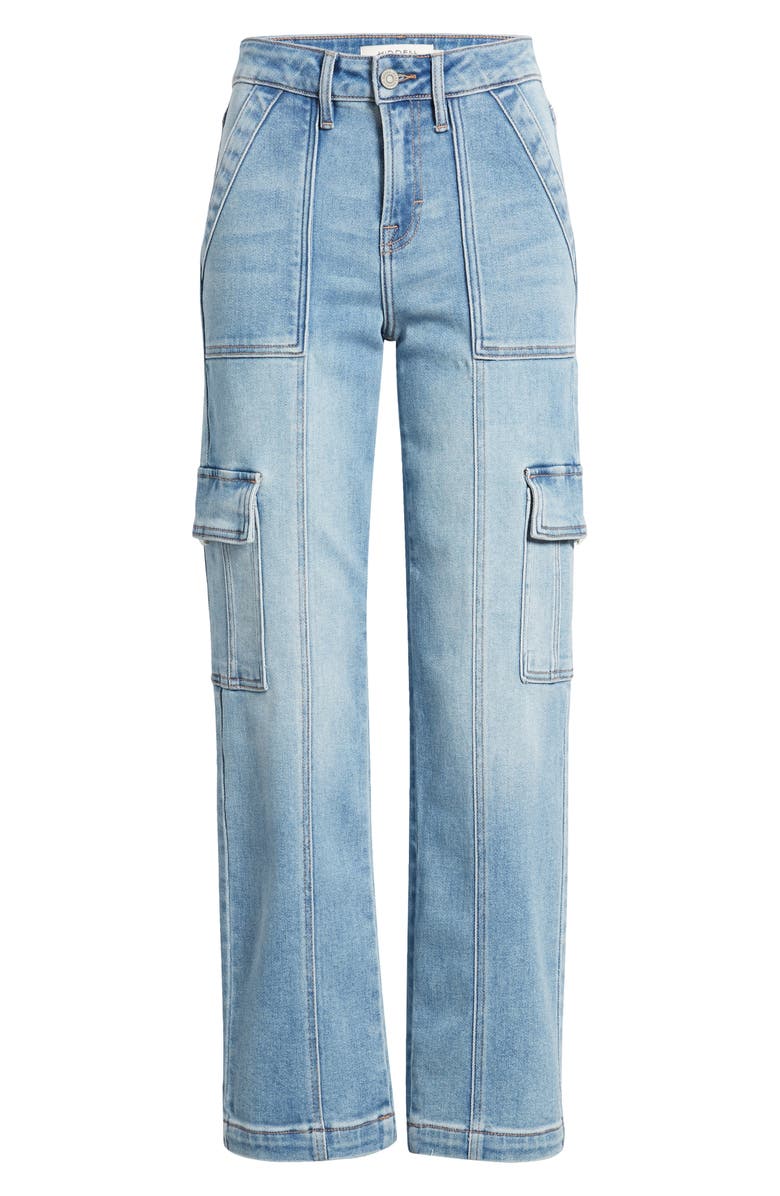 HIDDEN JEANS Crop Straight Leg Cargo Jeans, Alternate, color, 