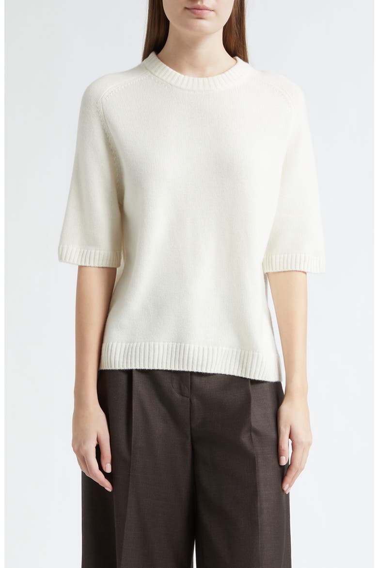 Dara Elbow Sleeve Cashmere Sweater, Main, color, IVORY