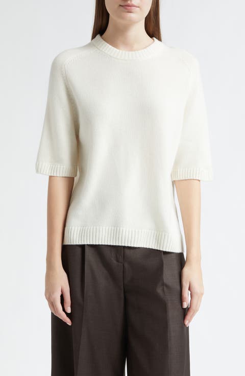 Dara Elbow Sleeve Cashmere Sweater