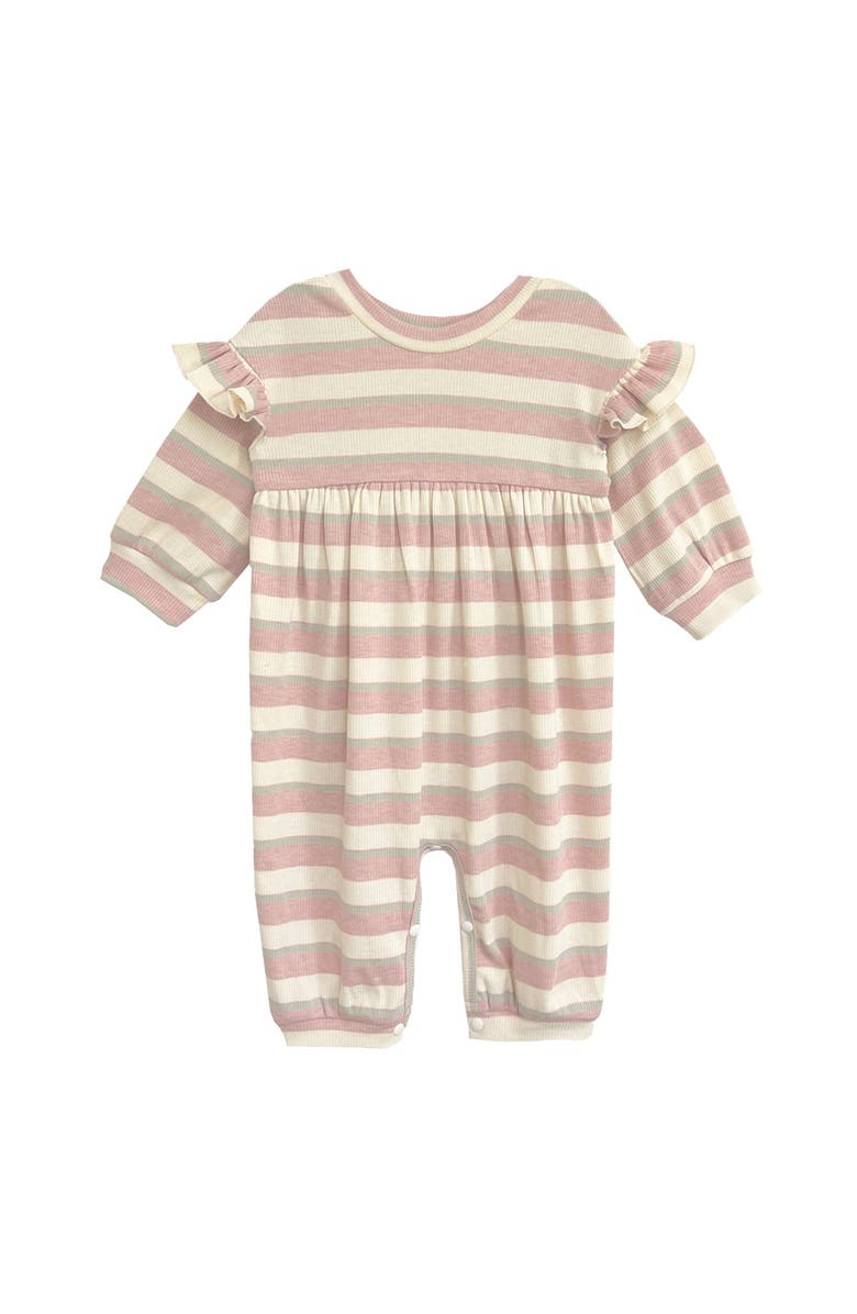 Mabel + Honey Candy Stripe Romper, Main, color, Pink