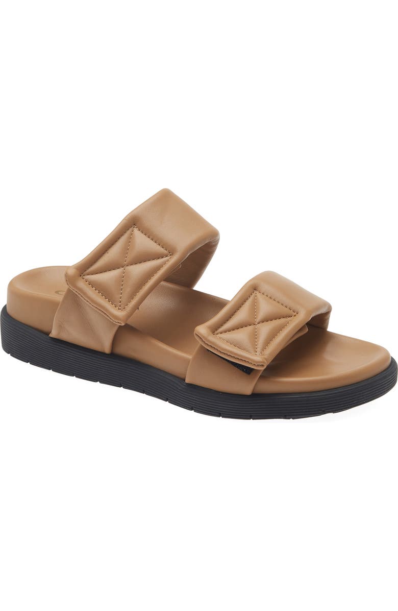 La Canadienne Glena Slide Sandal, Main, color, Camel