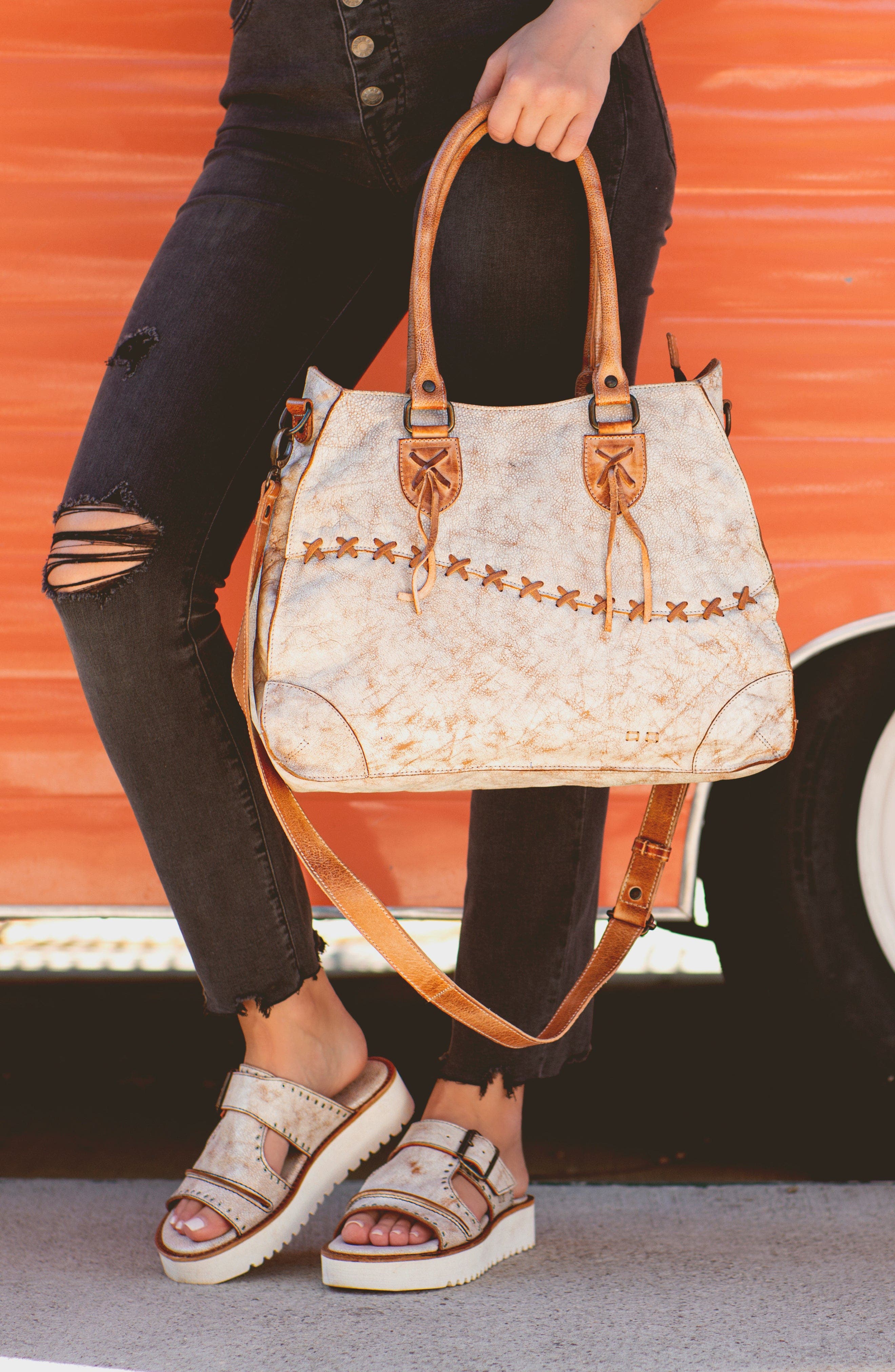 Bed Stu Bruna Handbag, Alternate, color, Nectar Lux Tan Rustic