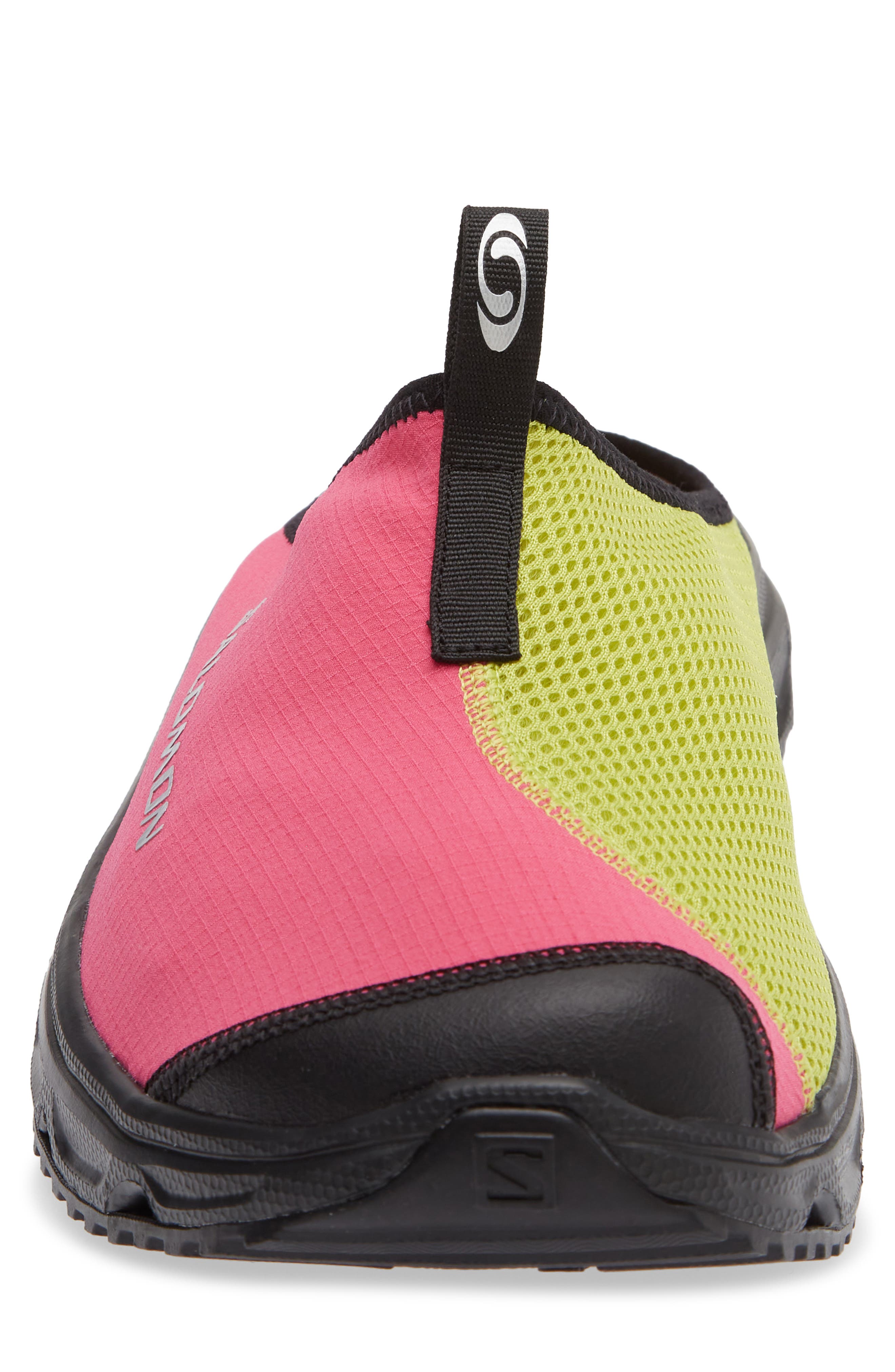 Salomon Gender Inclusive RX Slide 3.0 Sneaker, Alternate, color, Pink Yarrow/ Bright Chartreuse