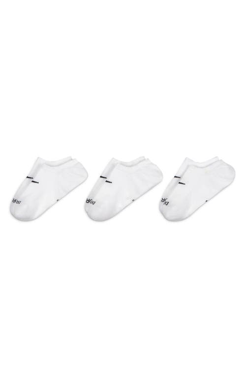 Nike 3-pack Everyday Plus No-show Socks In White
