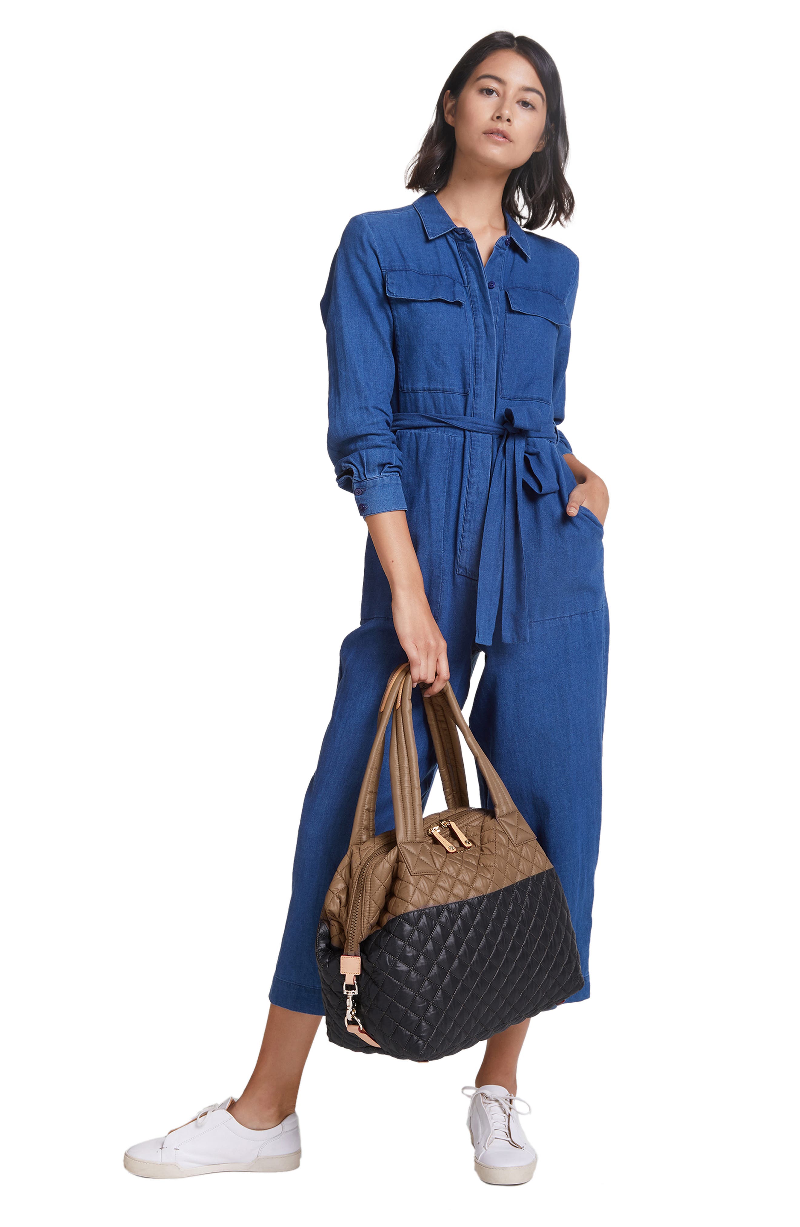 Large Sutton Bag, Alternate, color, FAWN BLACK COLORBLOCK