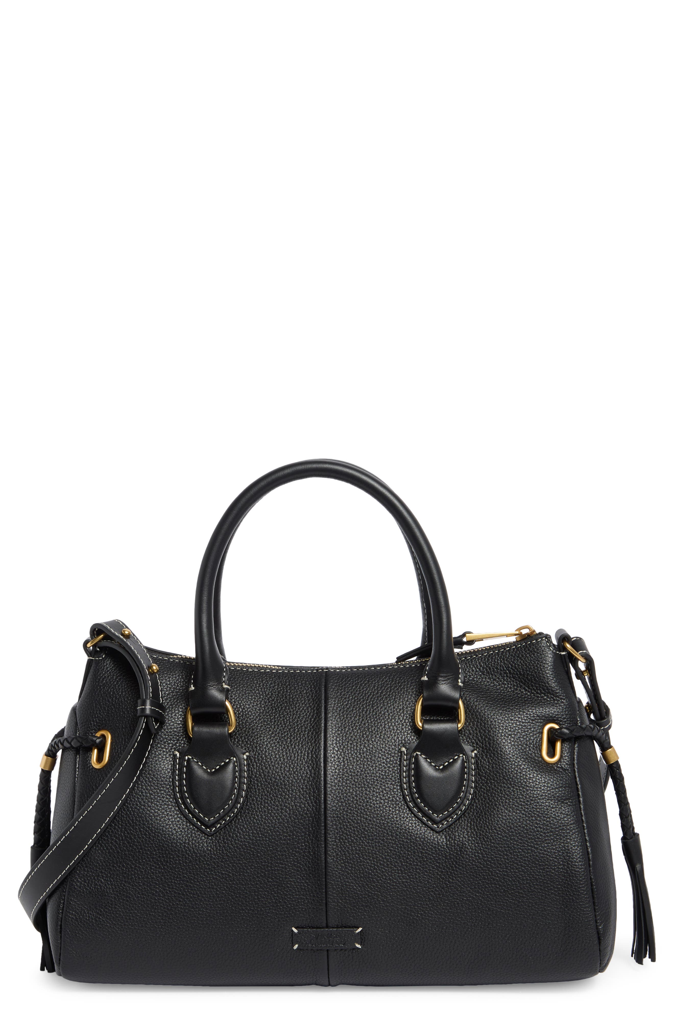 Vince Camuto Renzo Leather Satchel, Main, color, 