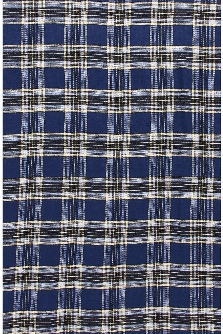 Plaid Square Scarf, Alternate, color, BLUE MULTI