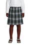 School Uniform Girls Plaid Box Pleat Skirt Top of the Knee
