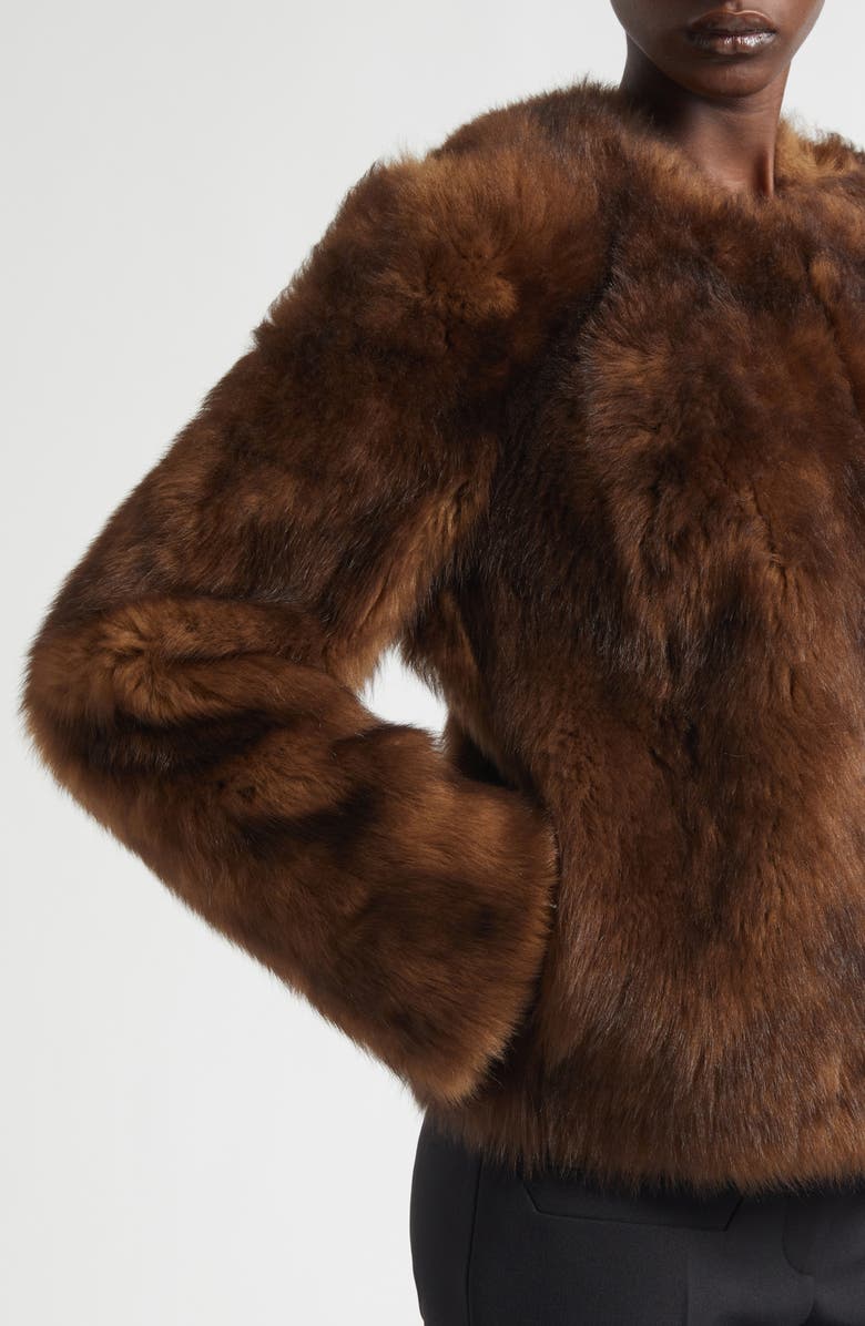 Zimmermann Hypnotic Tip Genuine Shearling Jacket, Alternate, color, Toffee