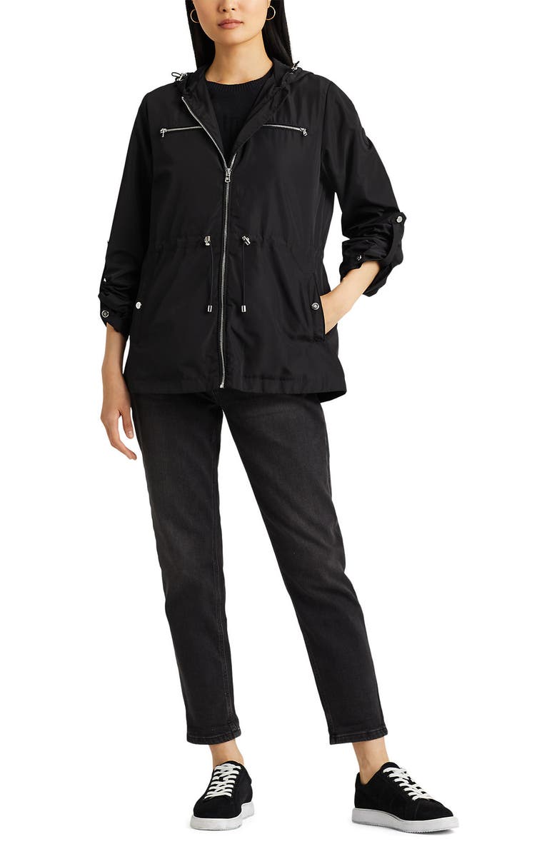 Lauren Ralph Lauren Packable Hooded Raincoat, Alternate, color, 
