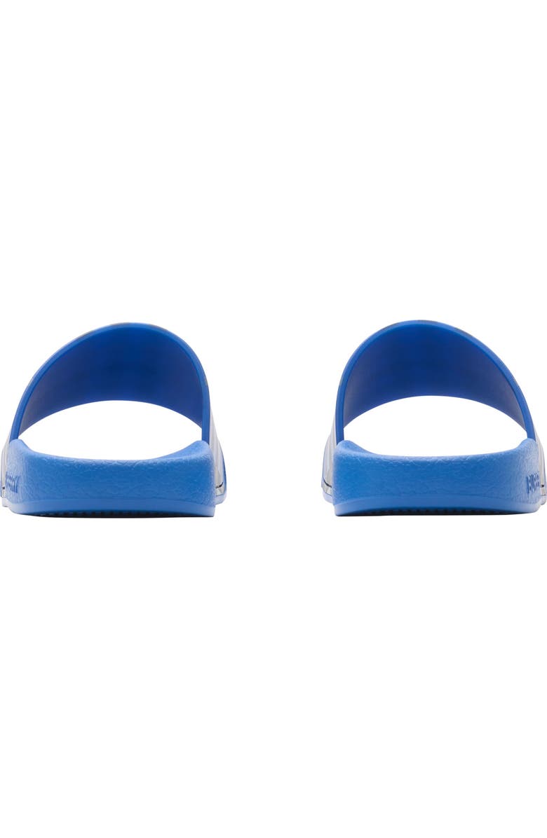 Burberry Check Slides, Alternate, color, Hyacinth Blue