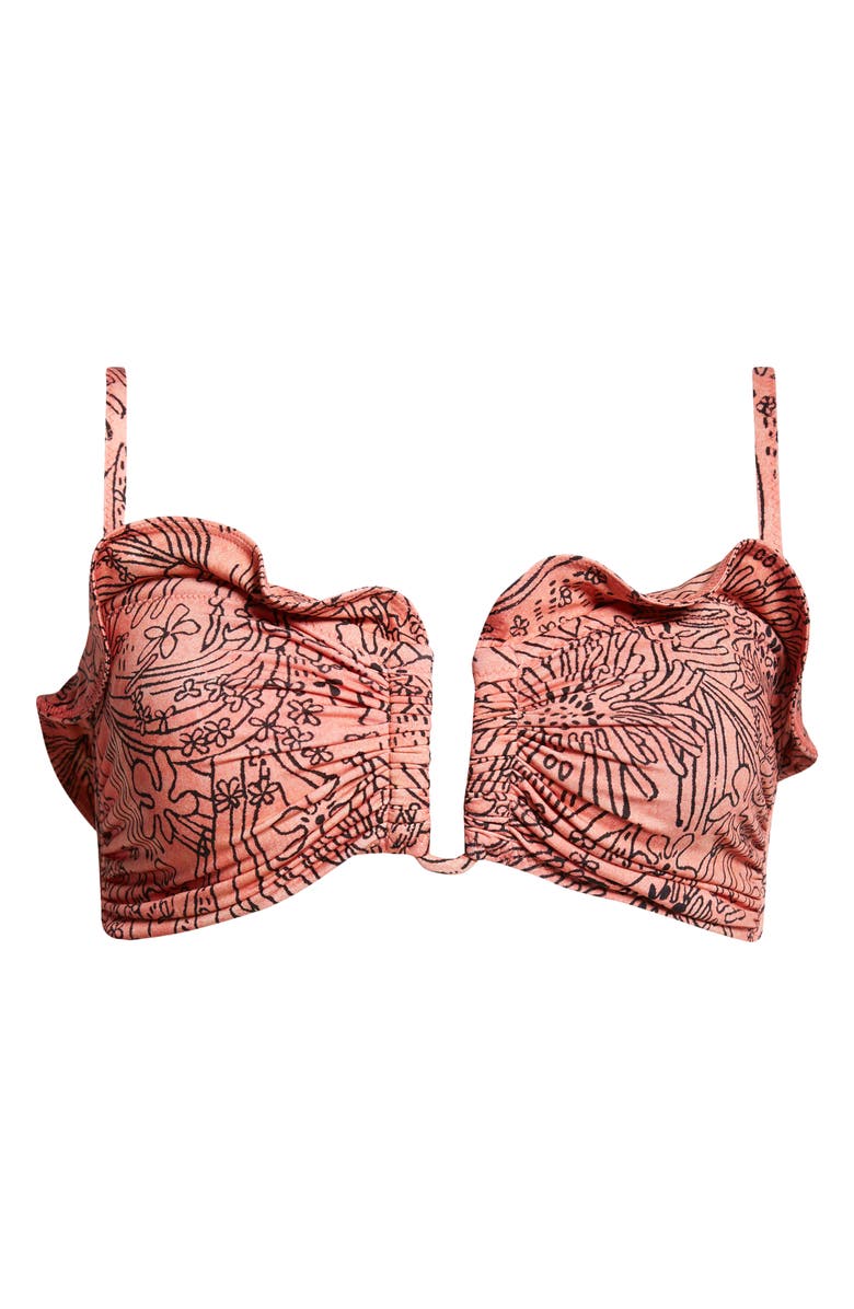Ulla Johnson Alani Ruffle Trim Bikini Top, Alternate, color, 