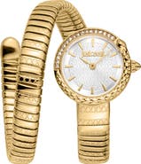Just Cavalli Coiled Snake Bracelet Watch, 22mm