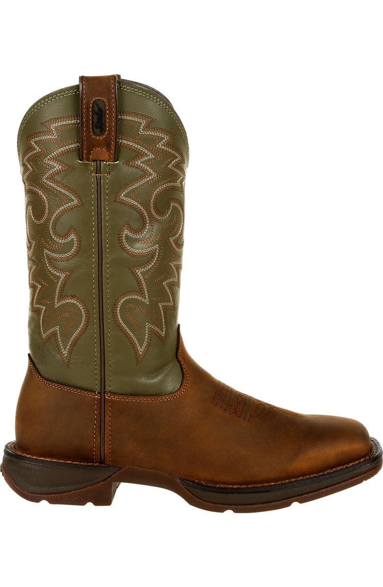 DURANGO Coffee & Cactus Pullon Western Boot, Main, color, Coffee Cactus