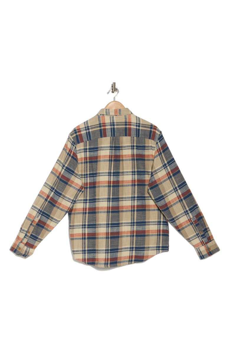 Lucky Brand San Gabriel Plaid Button-Up Shirt, Alternate, color, Natural Multi Plaid