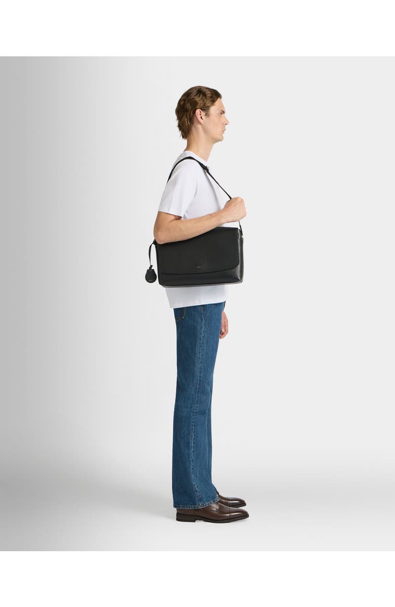 Bally Capitol Messenger Bag in Grained Leather, Alternate, color,