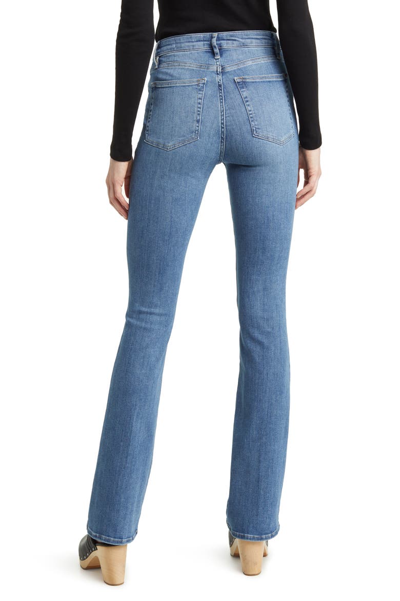 Super High Waist Mini Bootcut Jeans, Alternate, color, LUCERNE