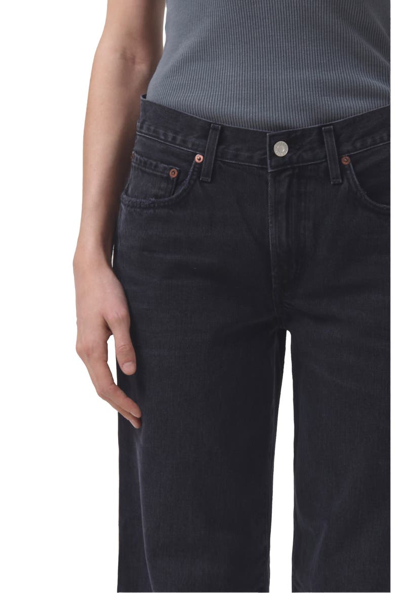 Clara High Waist Wide Leg Jeans, Alternate, color, MASCARA
