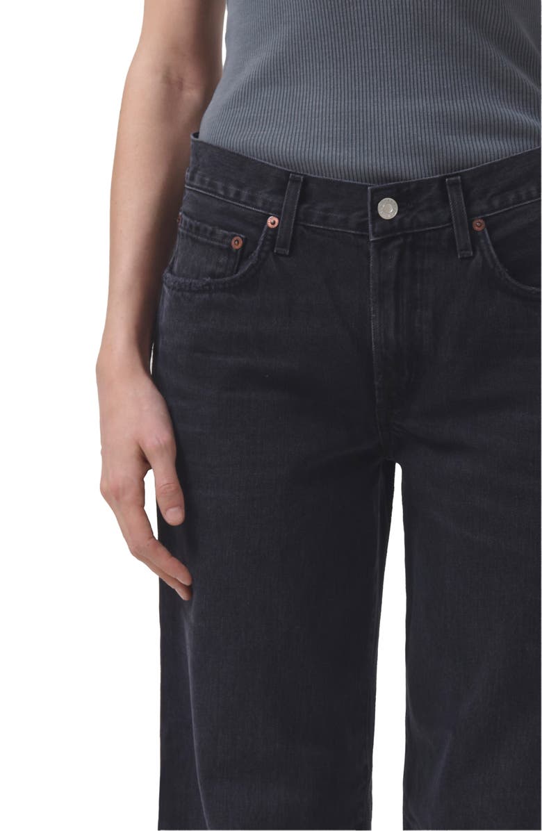 AGOLDE Clara High Waist Wide Leg Jeans, Alternate, color, 