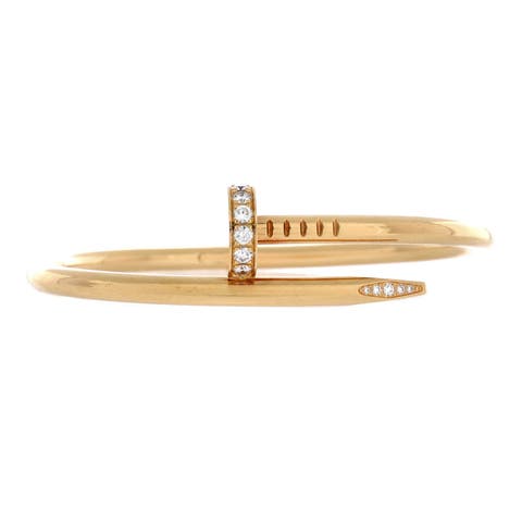 Juste un Clou Bracelet 18K Yellow Gold with Diamonds Classic