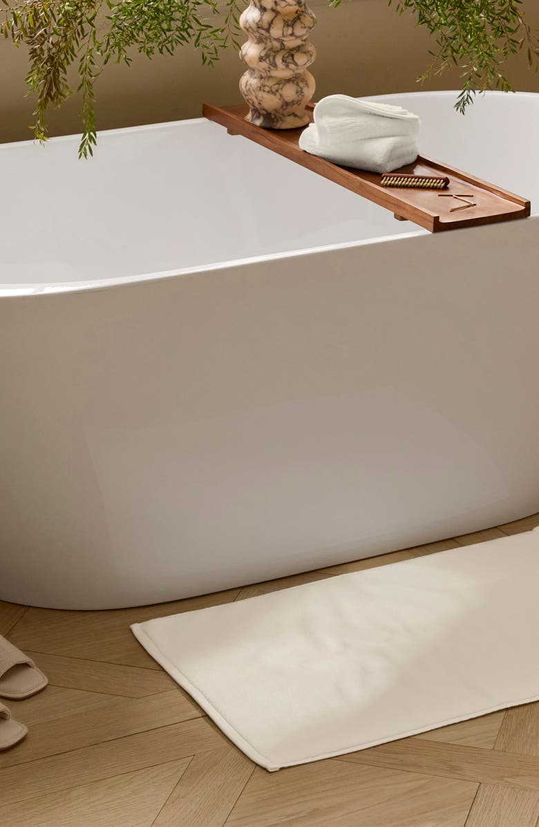 Boll & Branch Ultraplush Organic Cotton Bath Mat, Alternate, color, Cream