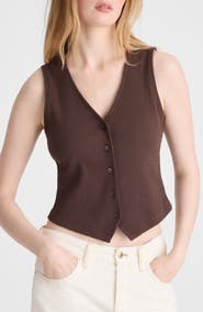 Madewell Rib V-Neck Vest