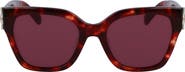 Longchamp 55mm Rectangular Sunglasses