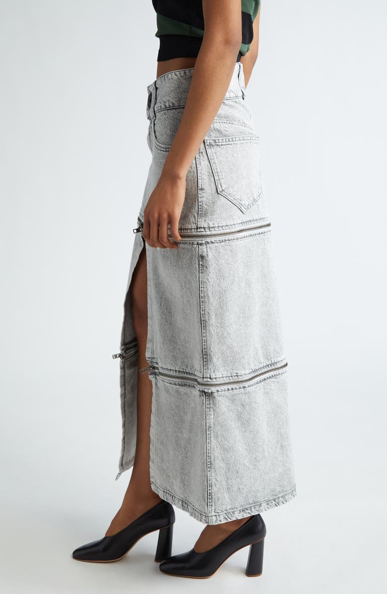 Vaquera Denim Zip Skirt, Alternate, color,