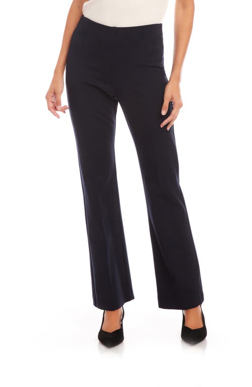 Karen Kane Stretch Twill Bootcut Pants In Navy