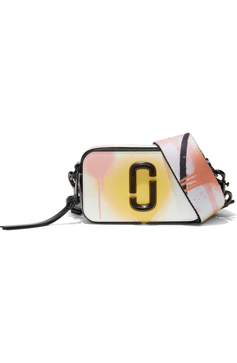 Marc Jacobs Snapshot Coated Leather Crossbody Bag, Main, color,