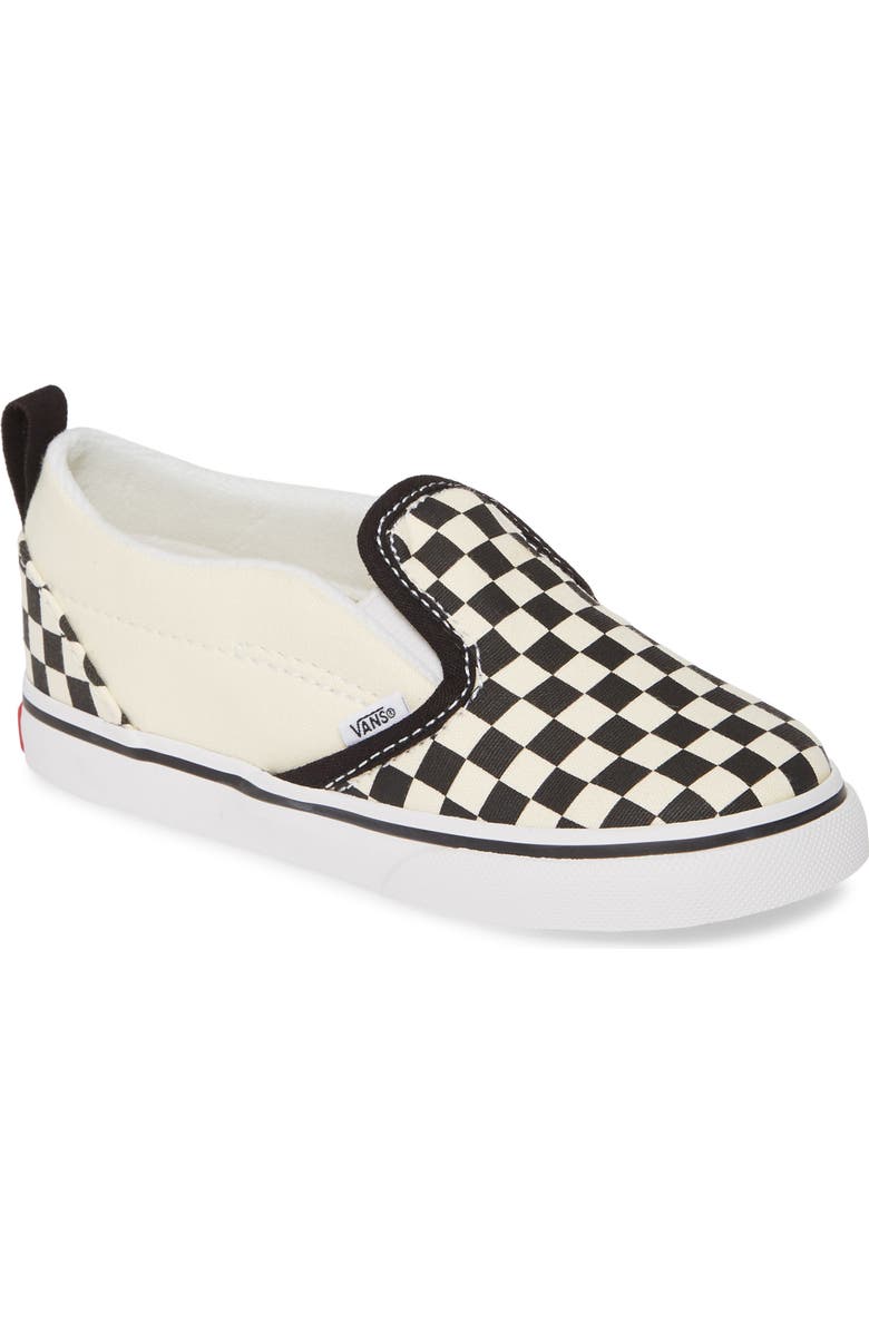 Vans Kids' Checkerboard Sneaker, Main, color, Checkerboard Black/ White