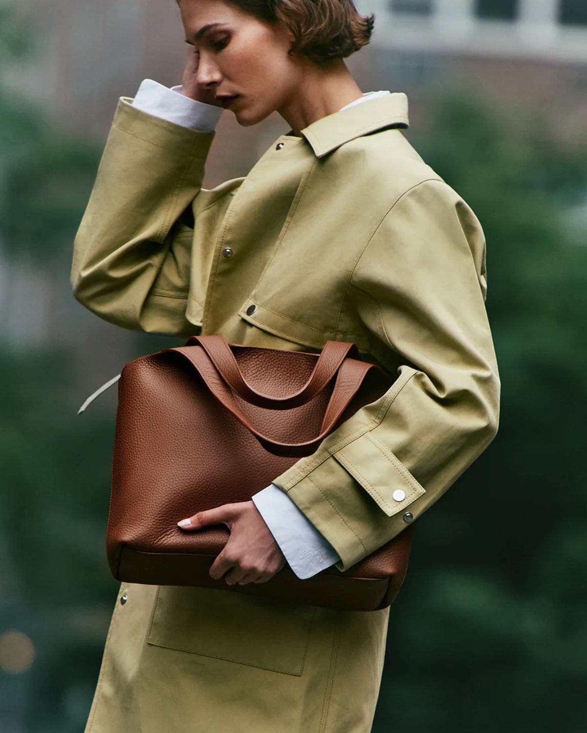 Cuyana System Tote 16-inch, Alternate, color, Dark Chestnut