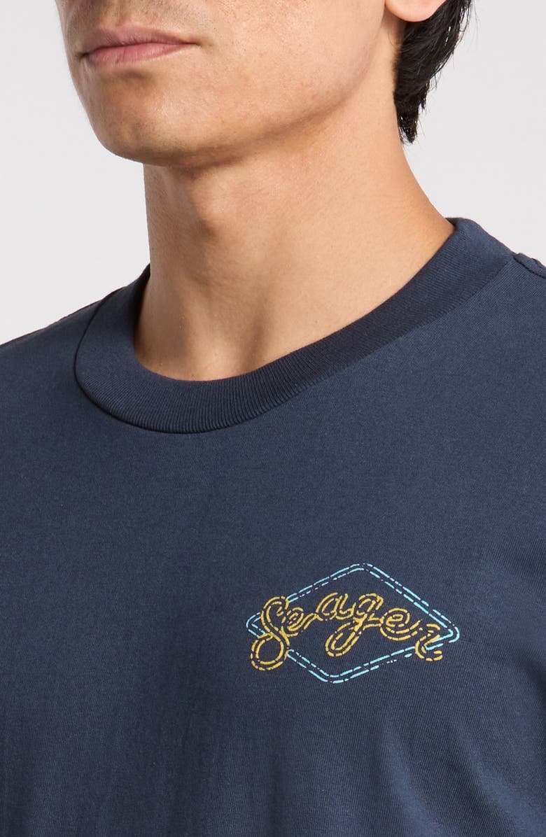 Seager Co Honky Tonk Cotton Graphic T-Shirt, Alternate, color, Navy