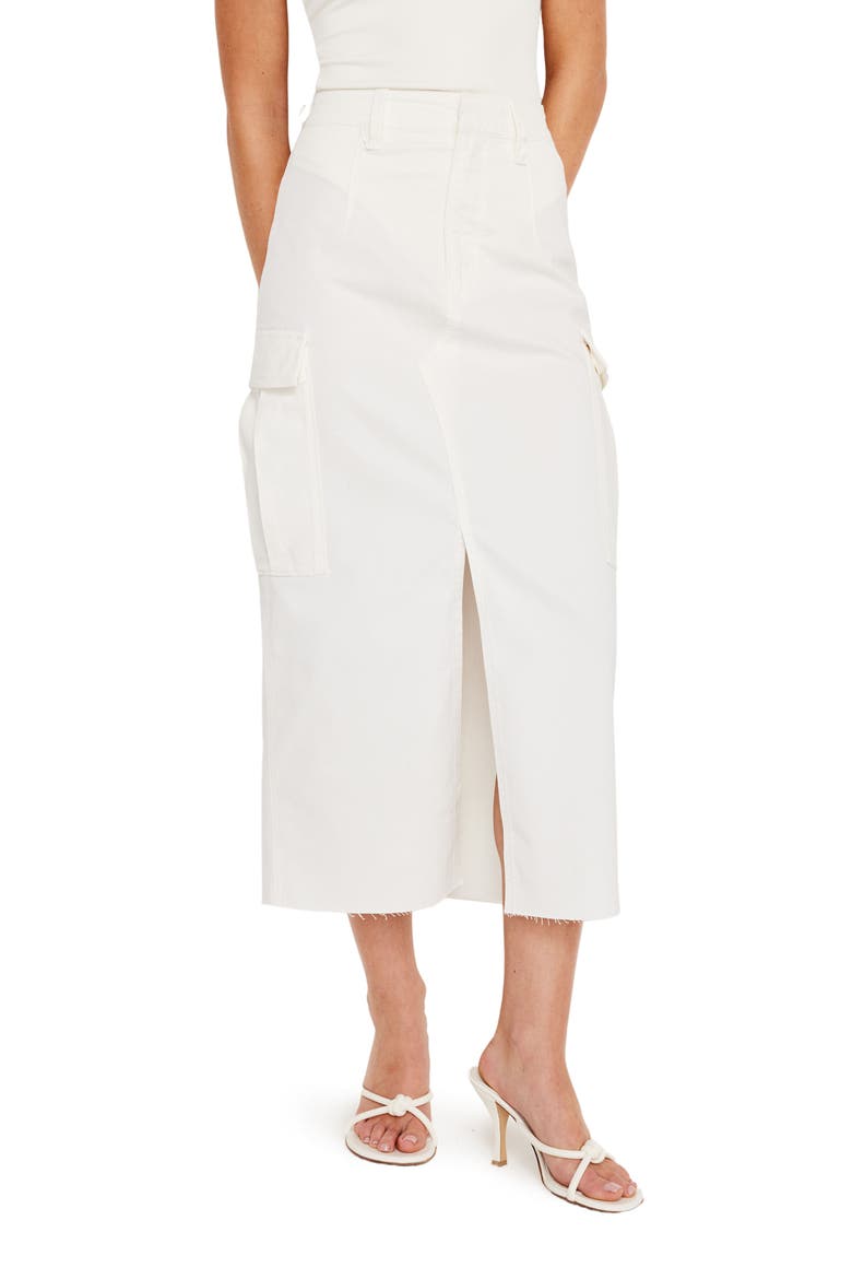 Cargo Midi Skirt, Main, color, CLOUD WHITE001