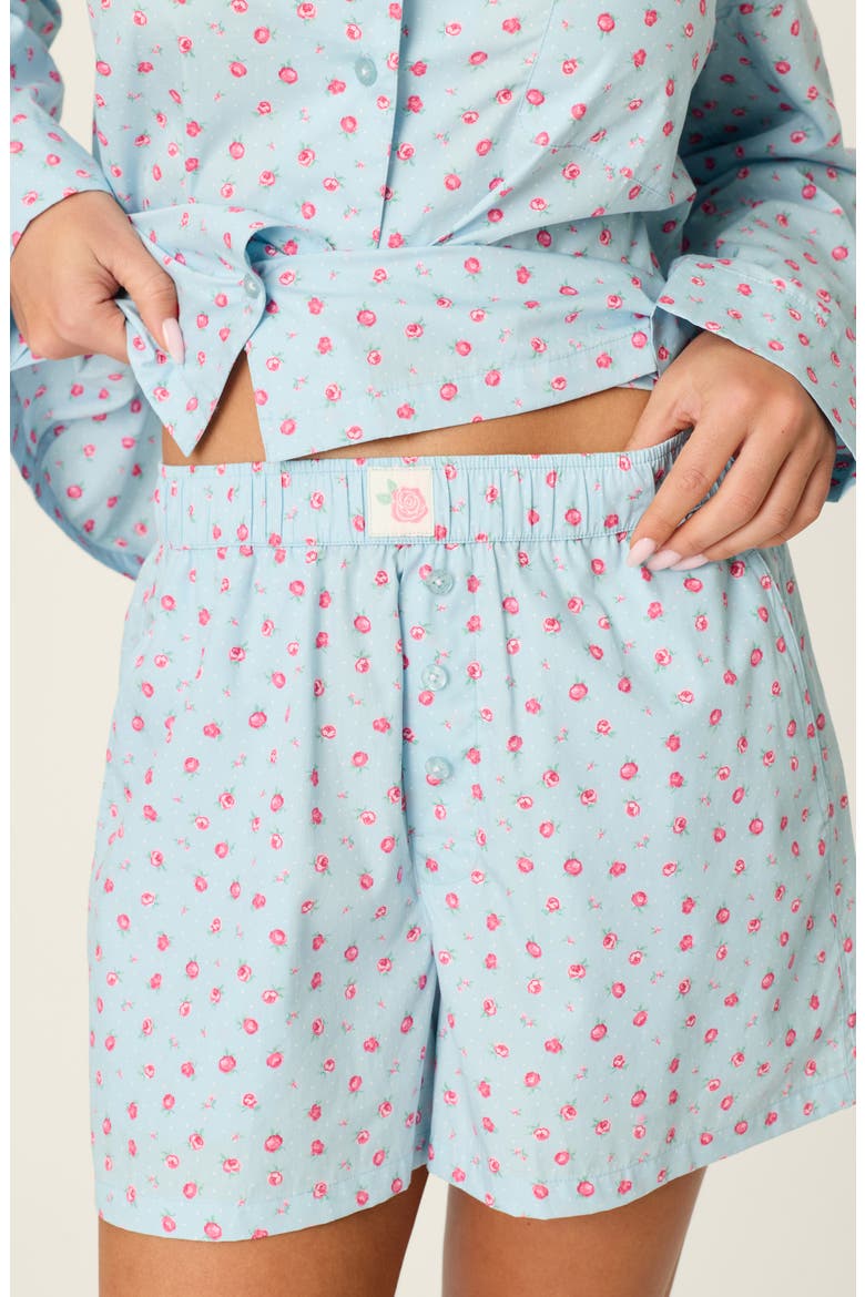 After Party Short Pajamas, Alternate, color, DREAM BLUE