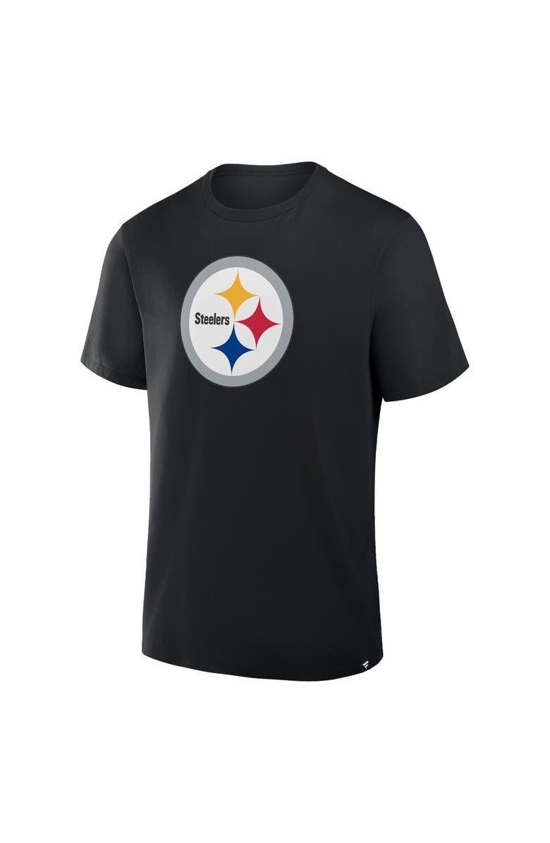 FANATICS Men's Fanatics Black Pittsburgh Steelers Legacy Cotton T-Shirt, Alternate, color, Black