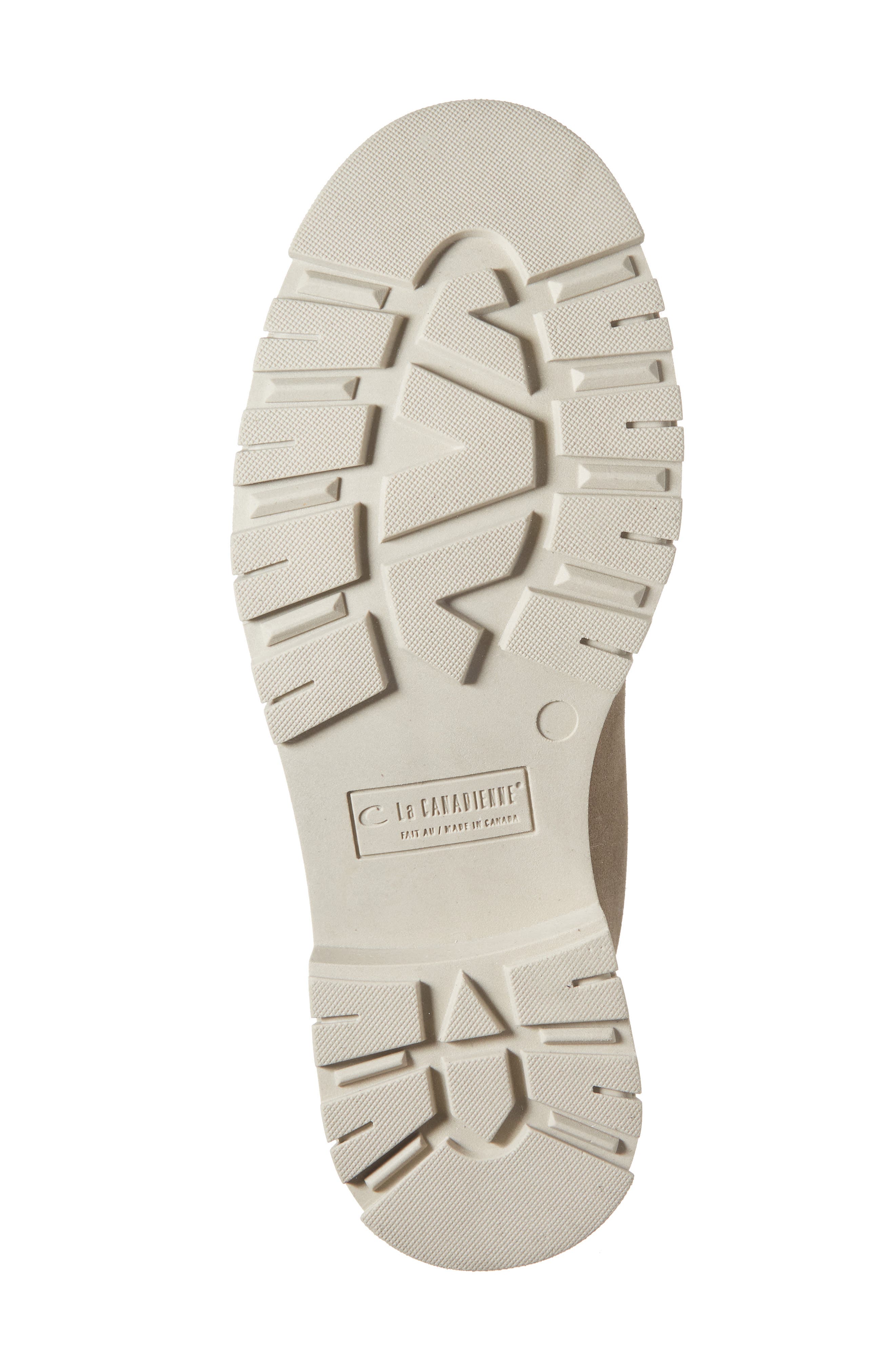 La Canadienne Deon Genuine Shearling Waterproof Bootie, Alternate, color, Stone Suede